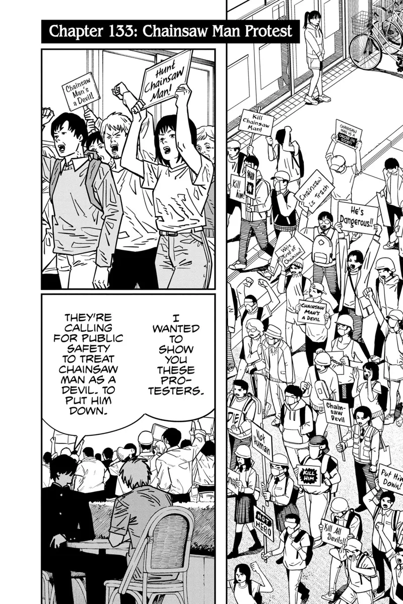 Chapter 133 (Chainsaw Man Protest) image 1