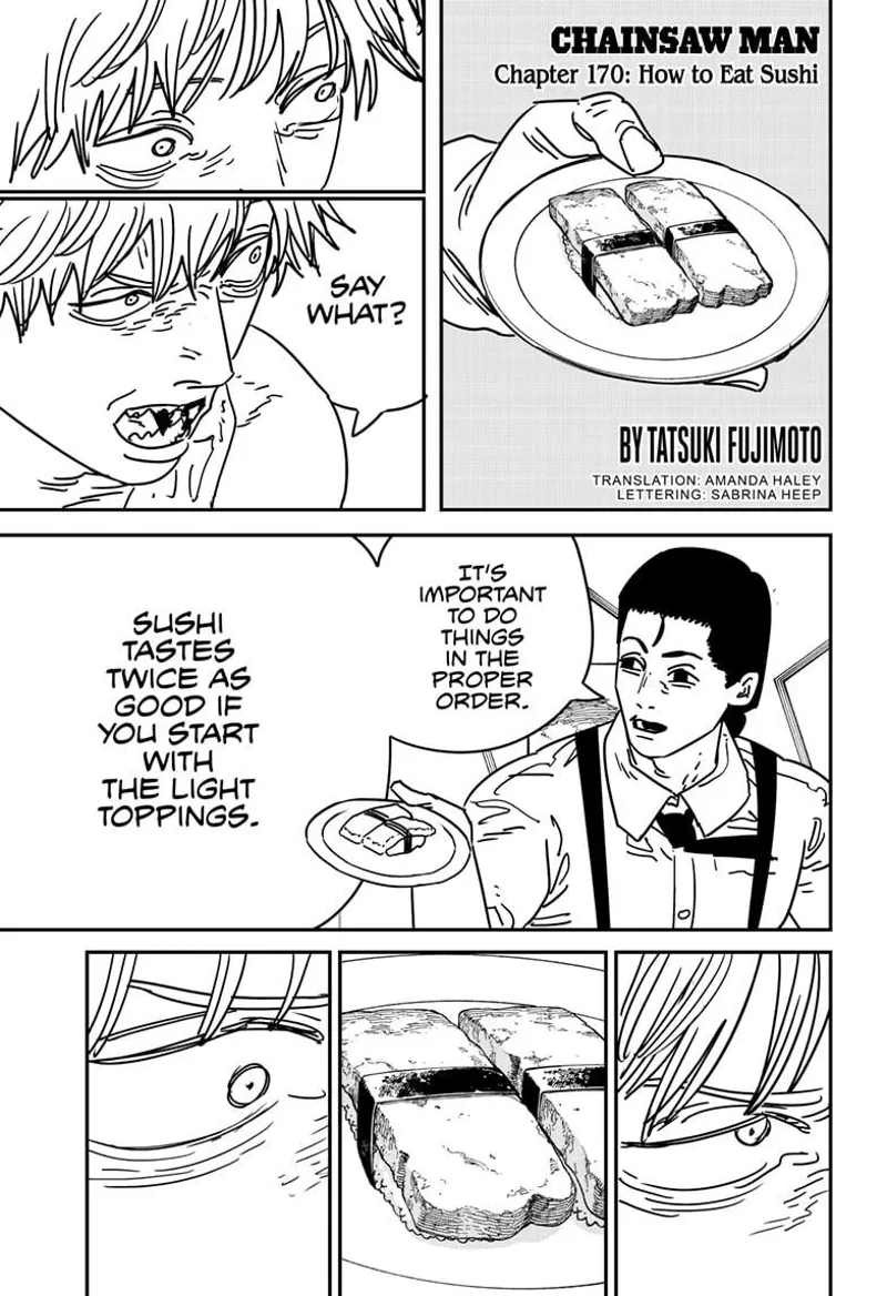 Chapter 170 (How to Eat Sushi) image 1