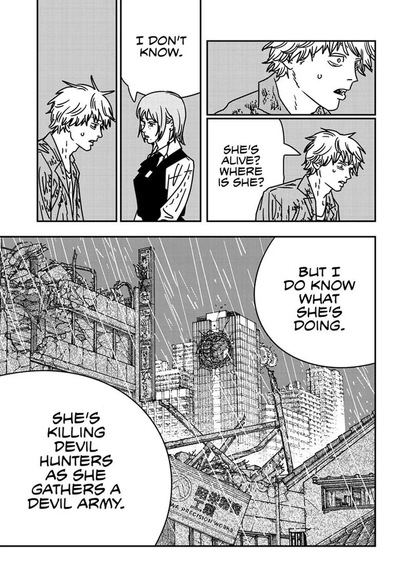 Chainsaw Man Manga Chapter 211 page 5 - War, Panties, Chainsaw scene