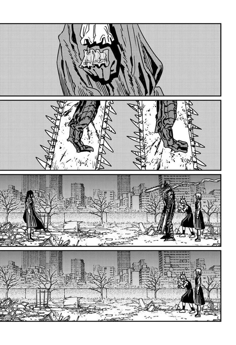 Chainsaw Man Manga Chapter 215 page 10 - Declaration of War scene