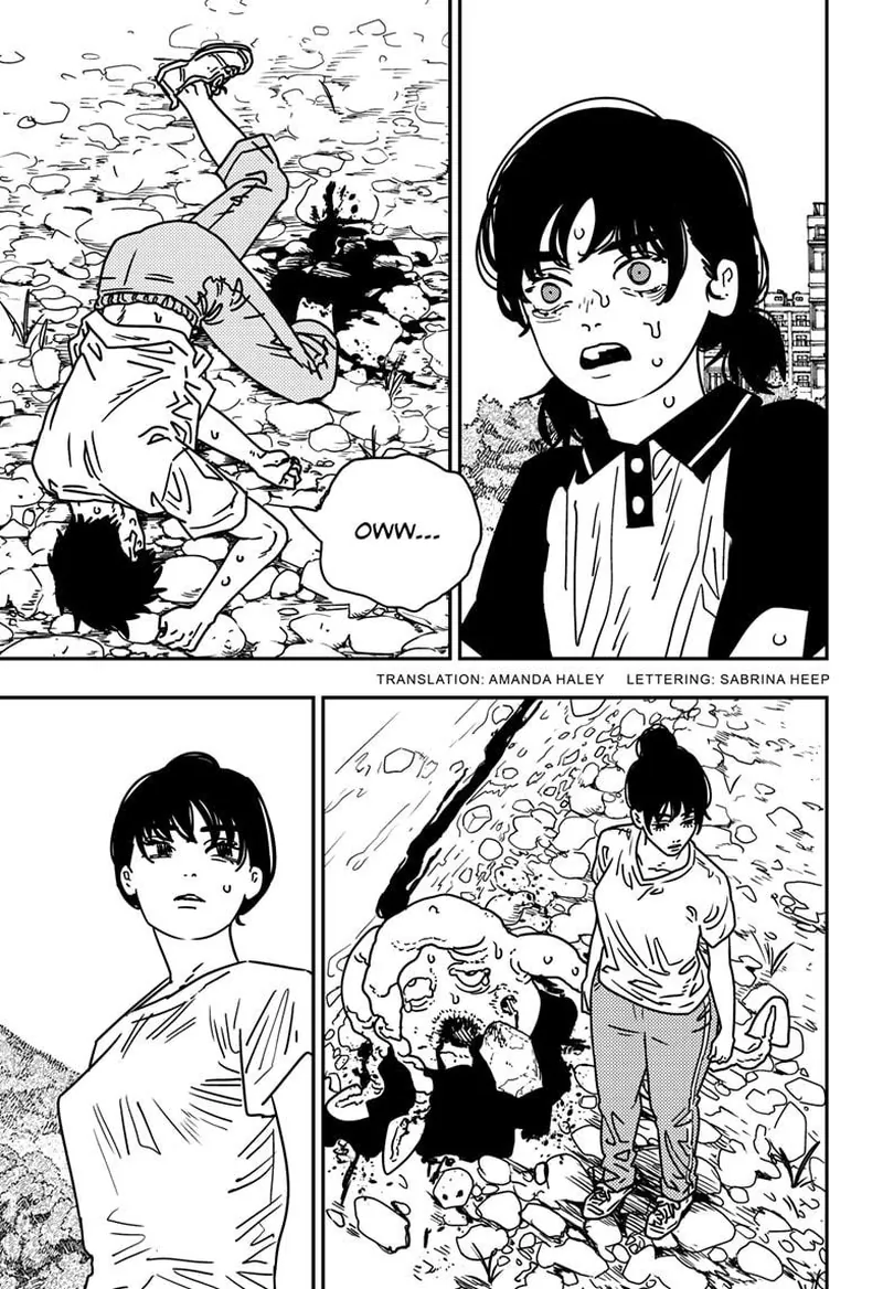 Chainsaw Man Manga Chapter 217 page 2 - Two Good People scene