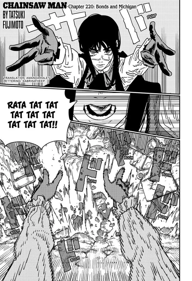 Chainsaw Man Manga Chapter 220 page 1 - Bonds and Michigan scene