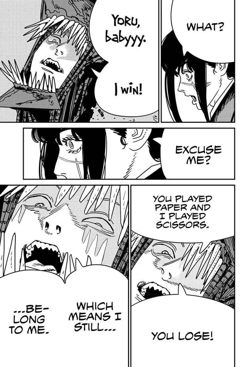 Chainsaw Man Manga Chapter 222 page 12 - Denji Man scene