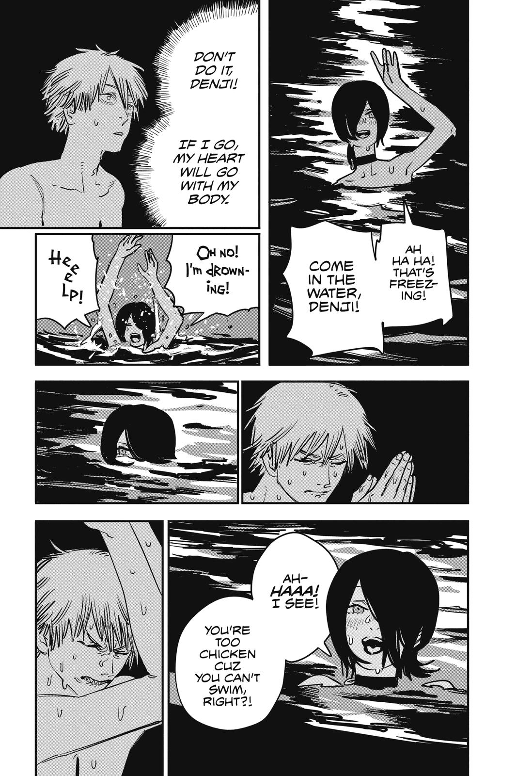 Chainsaw Man Manga Chapter 42 page 9 - Teach Me How To Swim scene