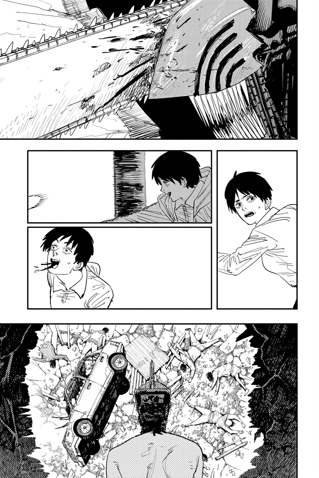 Chainsaw Man Manga Chapter 78 page 9 - Snowball Fight scene